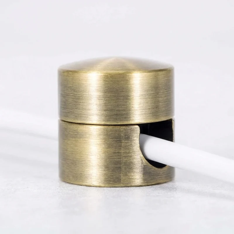 Metalen Kabelclips voor Bureau en Muur – Schroefmontage Set van 3 – Nette Kabelorganisatie Zwart Zilver Goud | Sansoti