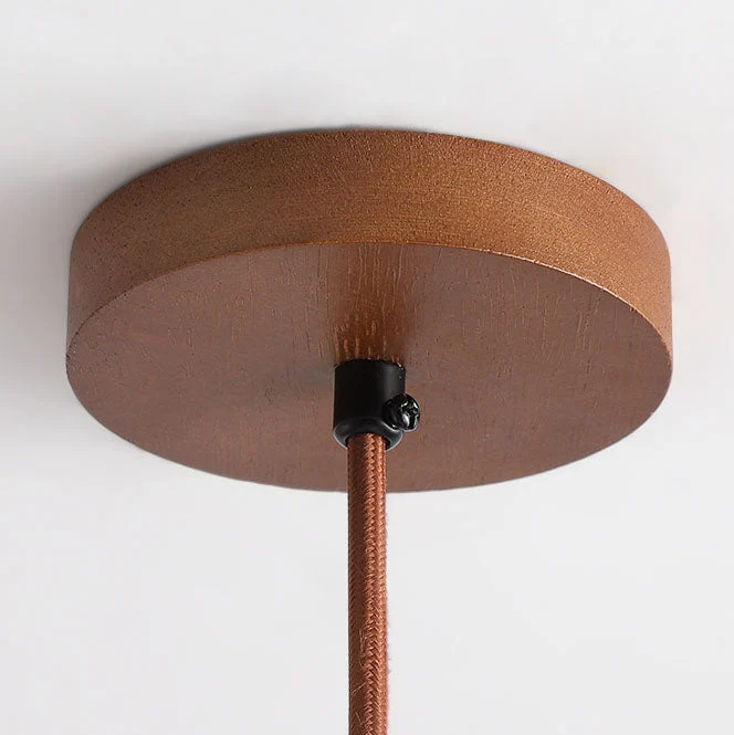 Zen Hanglamp met Natuursteen Kap en Houten Accent – Scandinavisch Design met Geïntegreerde LED | Sansoti
