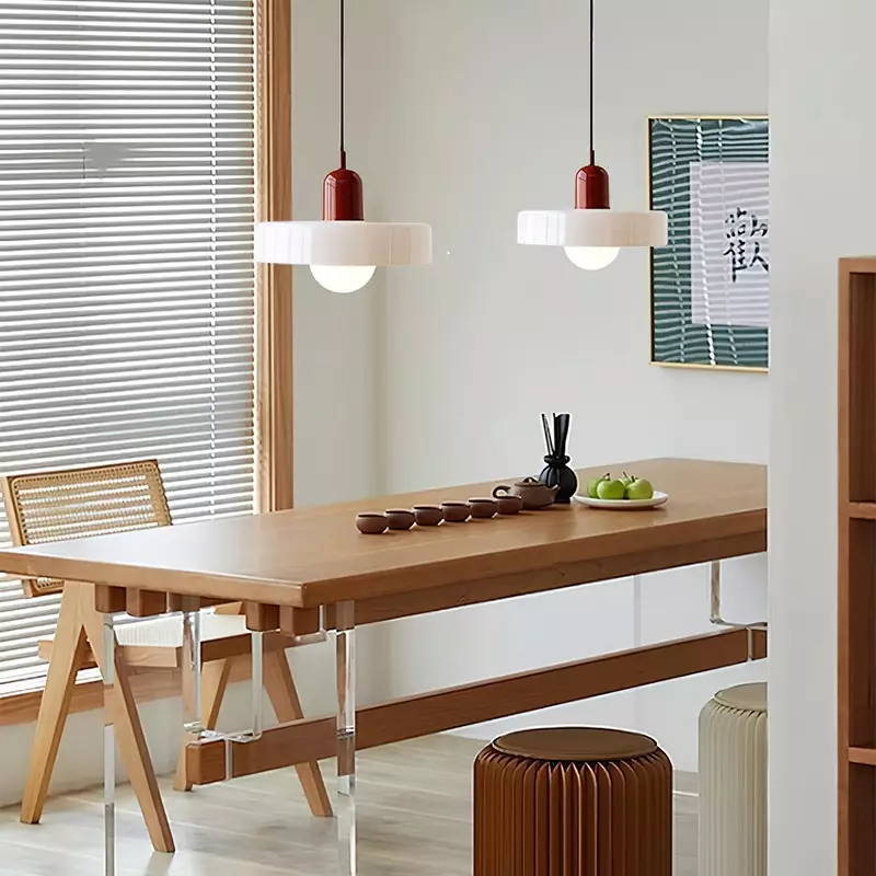 Verstelbare Glazen Hanglamp met Bauhaus-Design – Eetkamer en Woonkamer Verlichting | Sansoti
