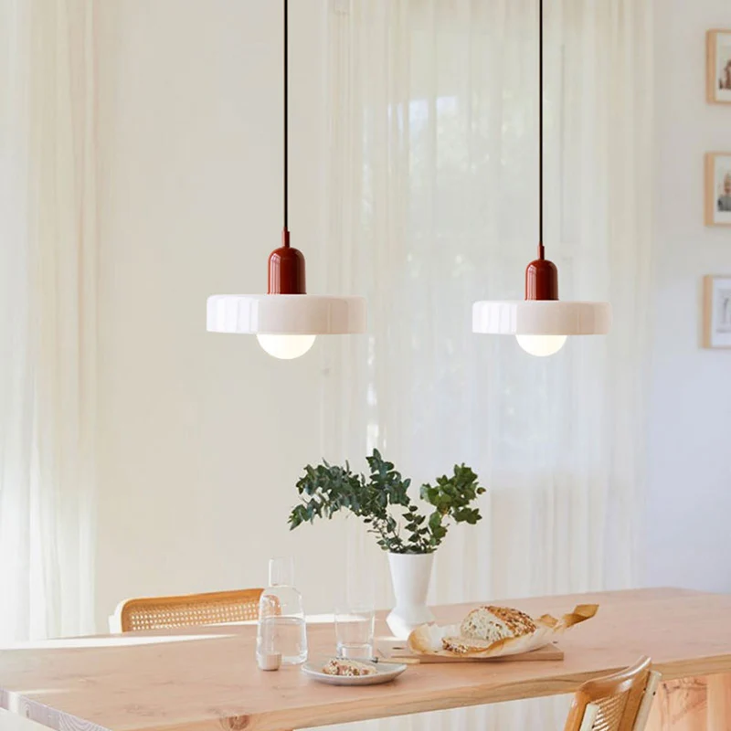 Verstelbare Glazen Hanglamp met Bauhaus-Design – Eetkamer en Woonkamer Verlichting | Sansoti