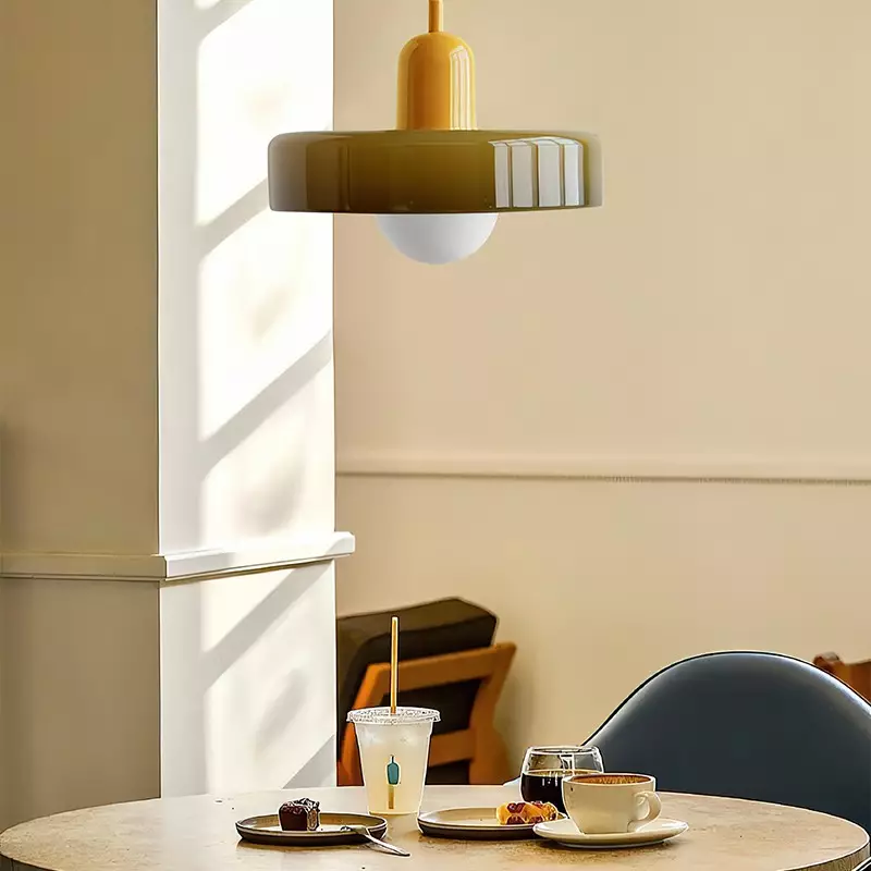 Verstelbare Glazen Hanglamp met Bauhaus-Design – Eetkamer en Woonkamer Verlichting | Sansoti