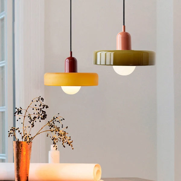 Verstelbare Glazen Hanglamp met Bauhaus-Design – Eetkamer en Woonkamer Verlichting | Sansoti