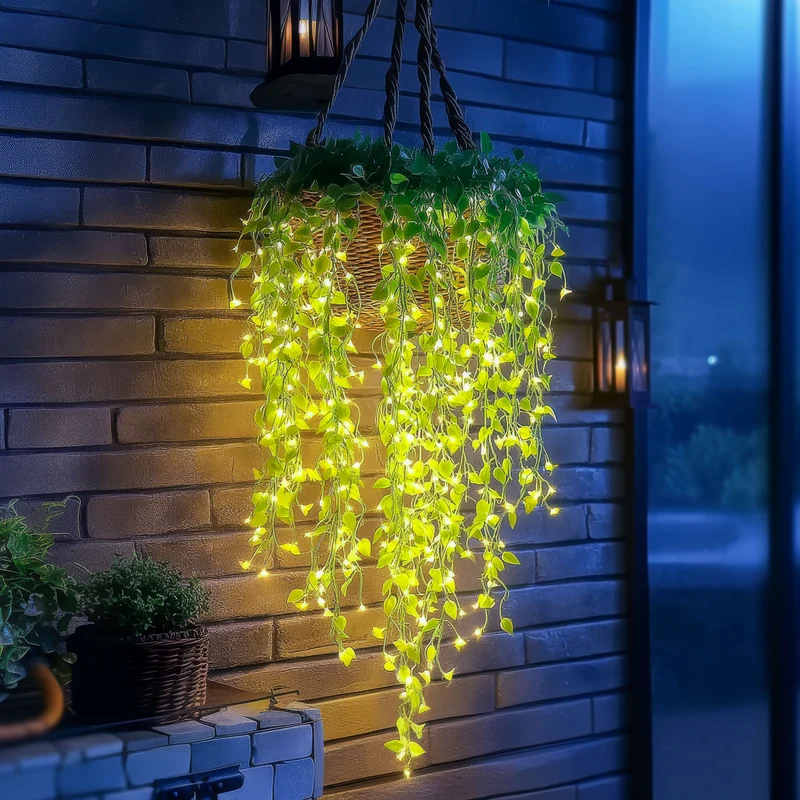 LED-Slinger Kunstplant met Verlichting 3 Meter Warmwit voor Binnen | Sansoti