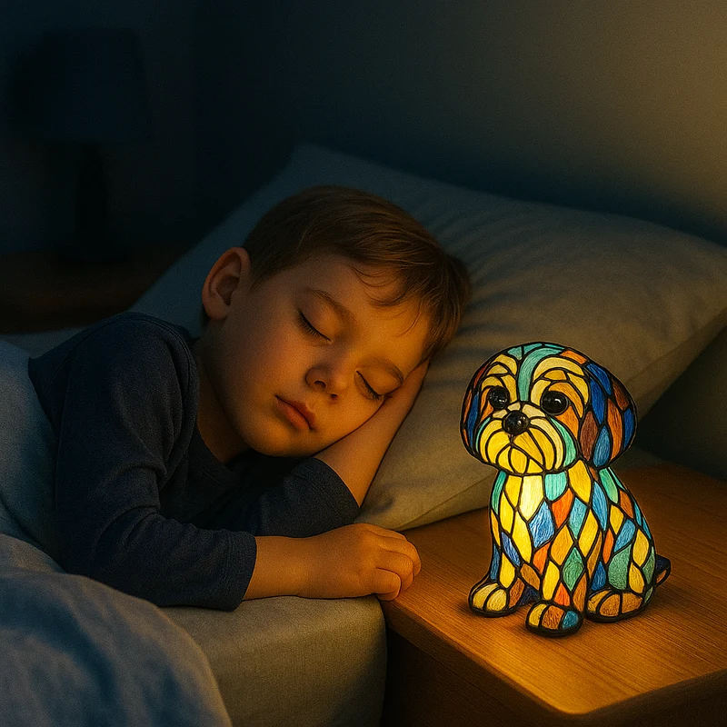 Decoratieve Hondenlamp met Uniek Motief – Sfeerverlichting voor Hondliefhebbers | Sansoti