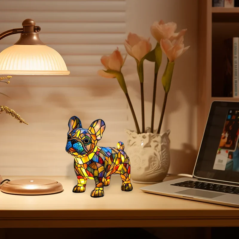 Decoratieve Hondenlamp met Uniek Motief – Sfeerverlichting voor Hondliefhebbers | Sansoti
