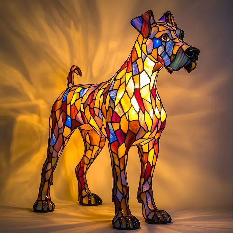 Decoratieve Hondenlamp met Uniek Motief – Sfeerverlichting voor Hondliefhebbers | Sansoti