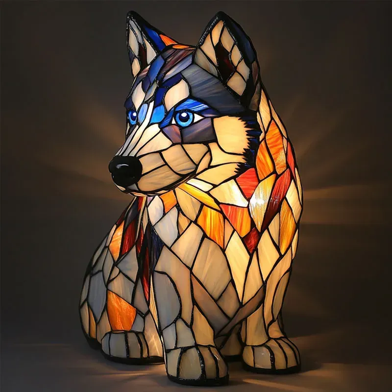 Decoratieve Hondenlamp met Uniek Motief – Sfeerverlichting voor Hondliefhebbers | Sansoti