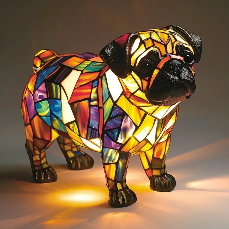 Decoratieve Hondenlamp met Uniek Motief – Sfeerverlichting voor Hondliefhebbers | Sansoti