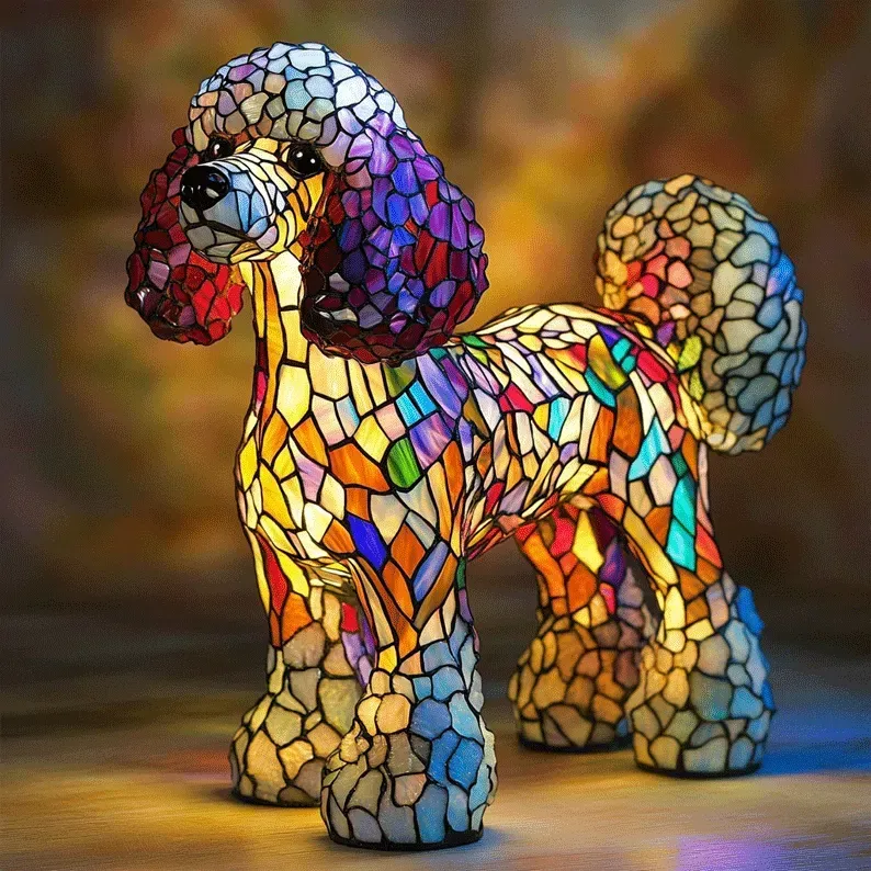 Decoratieve Hondenlamp met Uniek Motief – Sfeerverlichting voor Hondliefhebbers | Sansoti