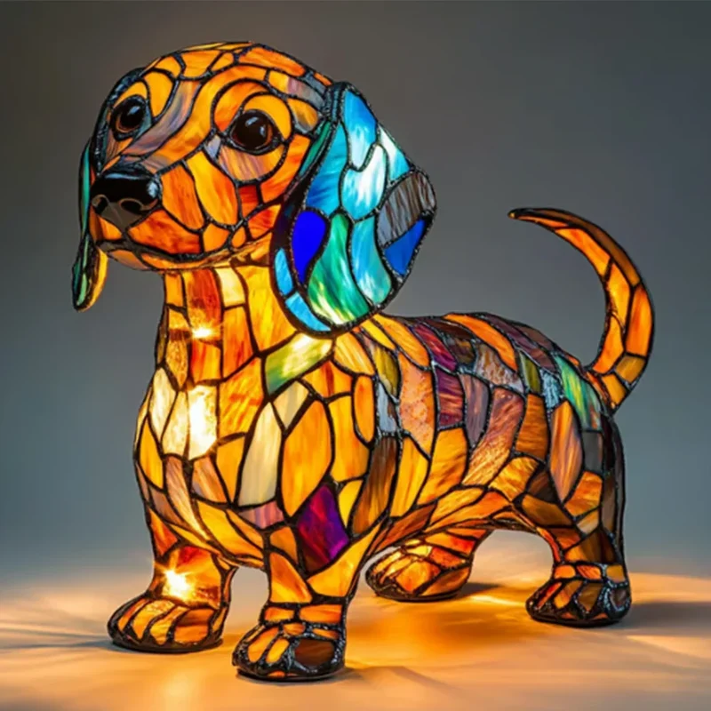 Decoratieve Hondenlamp met Uniek Motief – Sfeerverlichting voor Hondliefhebbers | Sansoti