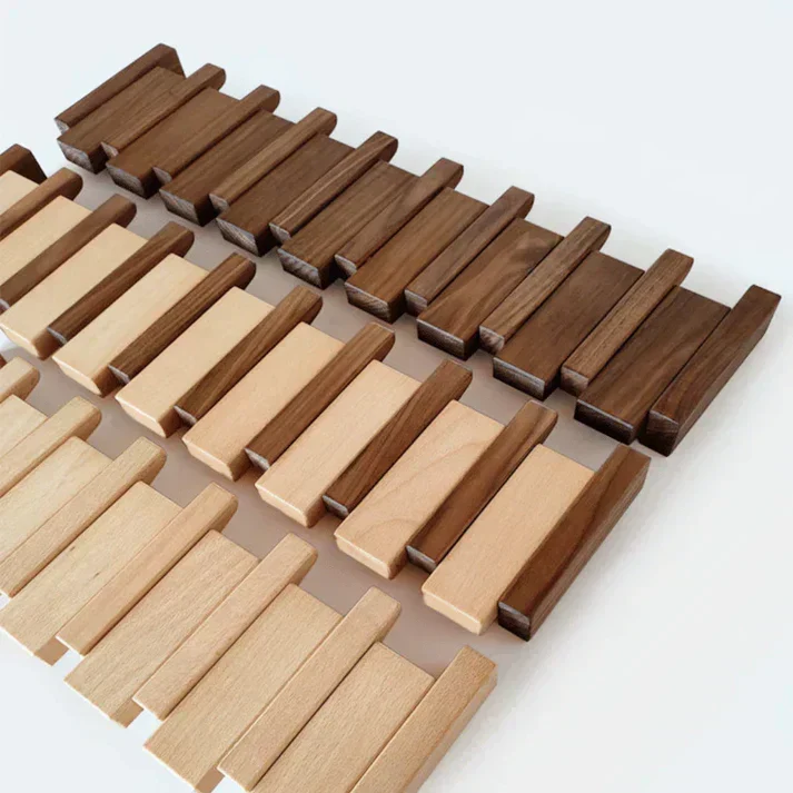 Wandkapstok Piano Vorm Hout Walnoot Beuken 4 6 8 Haken Scandinavisch Design Jashaken Wandmontage Organizer Hal | Sansoti