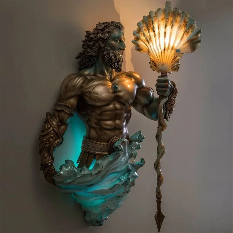 Handgemaakte Wandlamp met LED-verlichting Fantasiefiguren – Magische Sfeerverlichting voor Woonkamer Slaapkamer – Draadloze Wanddecoratie met Warmwit Licht | Sansoti