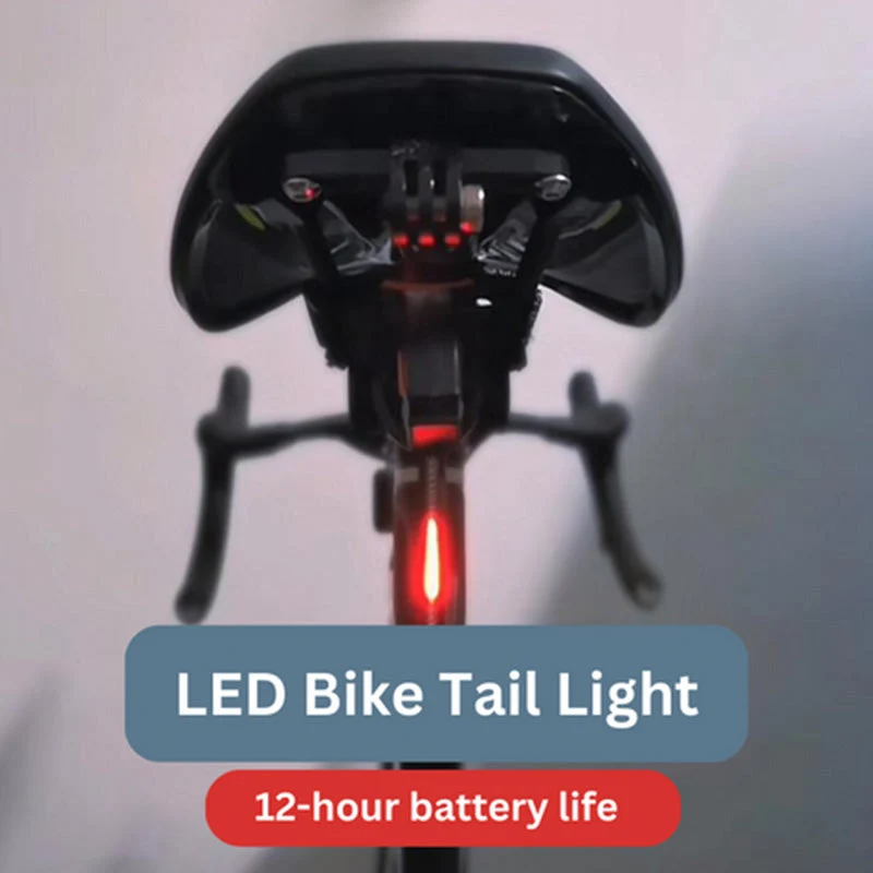 LED Achterlicht voor Fiets 40 Lumen Zichtbaarheid Veilig Fietsen Dag en Nacht Racefiets | Sansoti