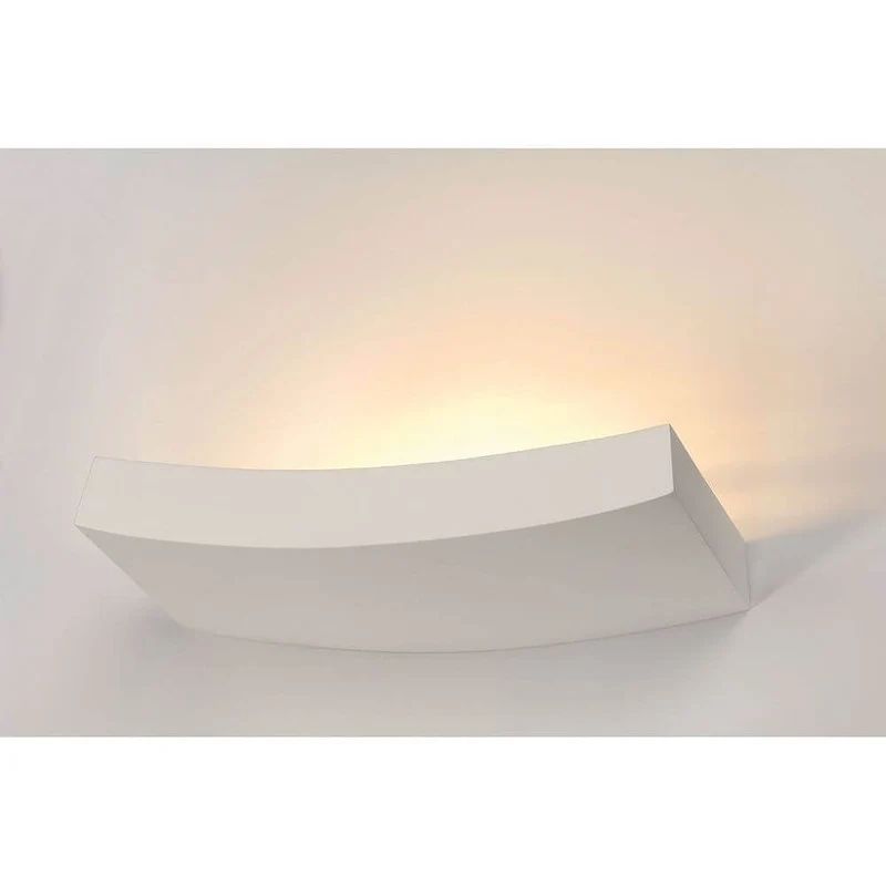 Wandleuchte GL 102 Curve weißer Gips