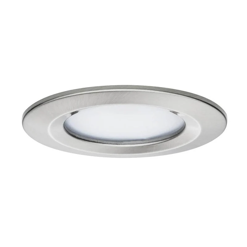 3er LED Einbauleuchten-Set Coin Slim IP44 rund 6,8W Eisen Dimmbar