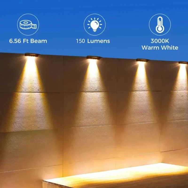 Zonne-energie Accentverlichting Set 2 Stuks Tuinpad Decoratielamp met Automatische Schemersensor IP44 Waterdicht | Sansoti