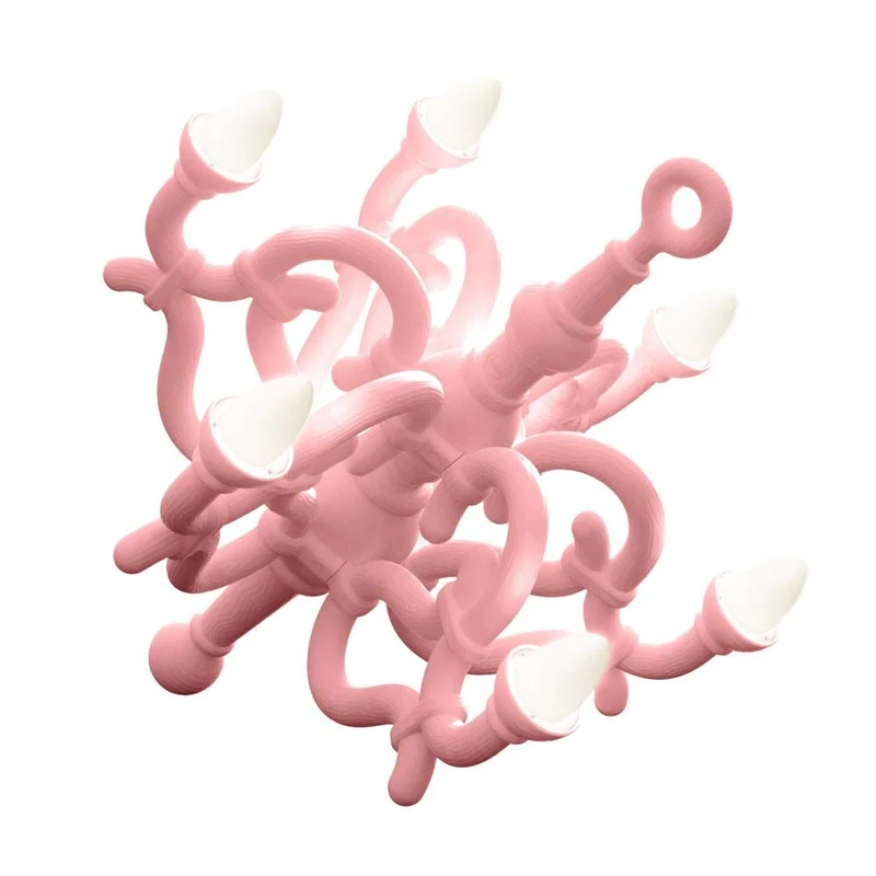 Fallen Chandelier XL Stehleuchte Pink
