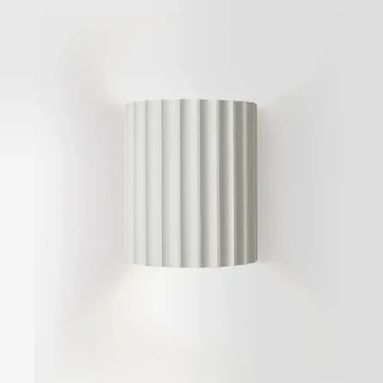 Moderne Wandlamp met Geribbeld Hars Design Sculptuurvorm Exclusieve Wandverlichting voor Woonkamer Slaapkamer Hal Kunstzinnige Wandlamp LED 7W | Sansoti