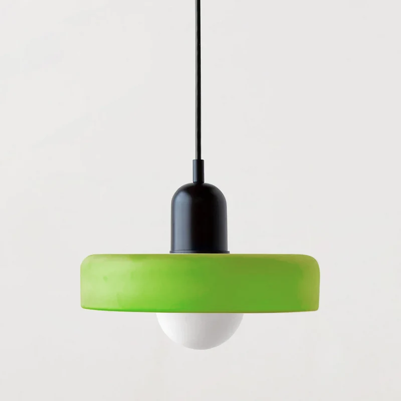 Moderne Hanglamp met Gekleurd Glas 25/35cm E27 Verstelbaar Minimalistisch Design | Sansoti