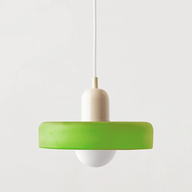 Moderne Hanglamp met Gekleurd Glas 25/35cm E27 Verstelbaar Minimalistisch Design | Sansoti