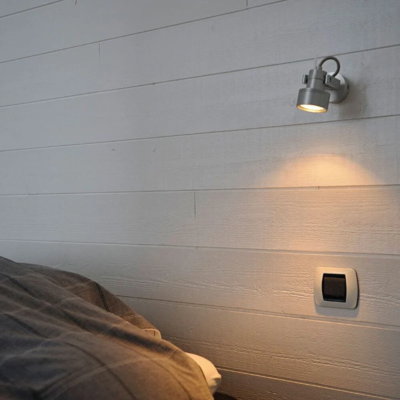 Inda Spot GU10 Wand- und Deckenleuchte alu gebürstet max. 50W