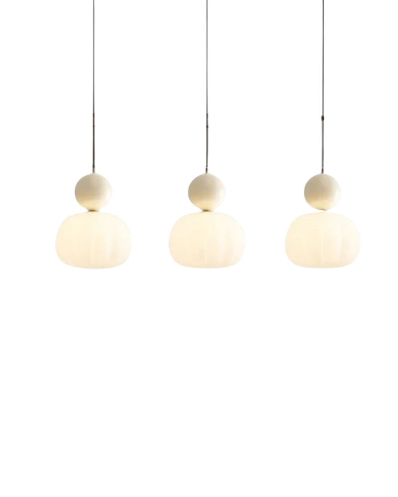 Art Deco Hanglamp Sculptuur met Warme Gloed voor Woonkamer Eetkamer | Sansoti