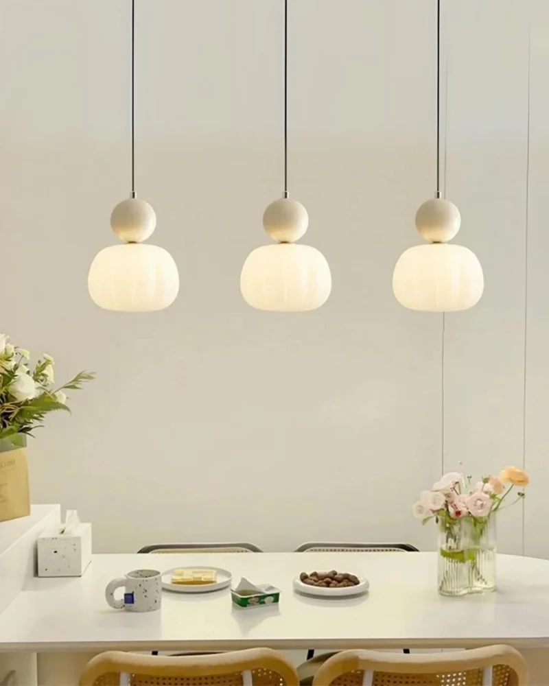 Art Deco Hanglamp Sculptuur met Warme Gloed voor Woonkamer Eetkamer | Sansoti