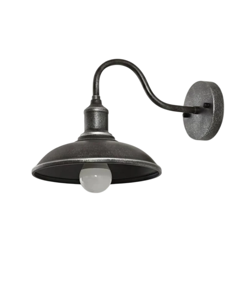 Vierkante Buitenlamp met Minimalistisch Frame Zwart Bruin Zilver 24x23cm 29x23cm Tuinverlichting Wandlamp Buiten Moderne Buitenlamp Terrasverlichting | Sansoti