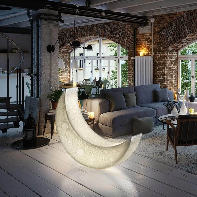 Seletti My Moon Mond Bodenleuchte für Innen- & Außenbereich IP44
