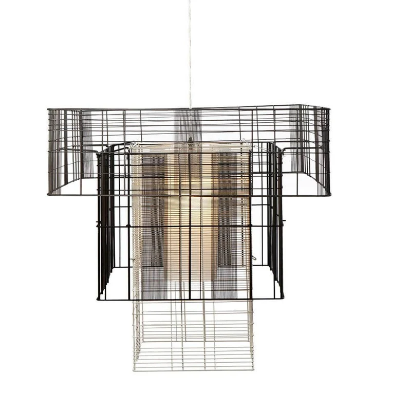 Forestier Hängeleuchte Mesh Cubic 117cm