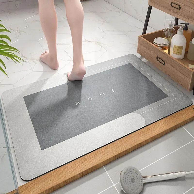 Zachte Badmat Antislip 40x60 cm | Superabsorberend Microvezel Droogloopmat voor Badkamer Keuken | Sneldrogend Vloerkleed met Antislip Onderkant | Sansoti