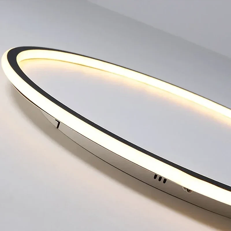 Dimbare LED Plafondlamp Rond Warm Wit 3000K Aluminium Acryl Woonkamer Eetkamer Gang Modern Minimalistisch Design | Sansoti