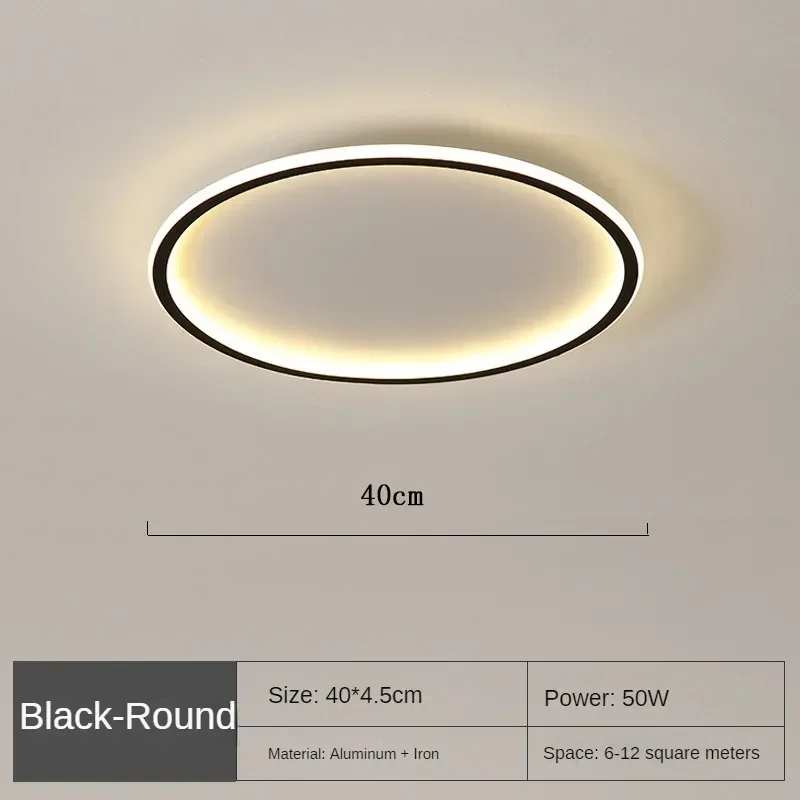 Dimbare LED Plafondlamp Rond Warm Wit 3000K Aluminium Acryl Woonkamer Eetkamer Gang Modern Minimalistisch Design | Sansoti