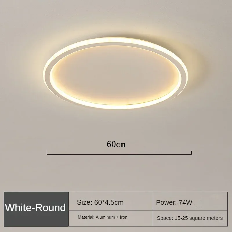 Dimbare LED Plafondlamp Rond Warm Wit 3000K Aluminium Acryl Woonkamer Eetkamer Gang Modern Minimalistisch Design | Sansoti