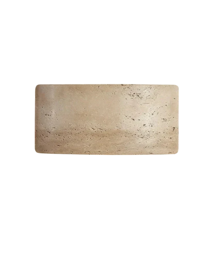 Travertin Wandlamp Modern Design met Warm LED-Licht voor Binnen en Buiten 12x25cm Waterdicht | Sansoti
