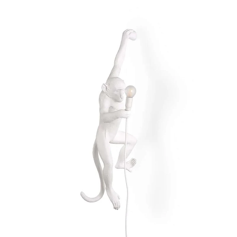 Seletti Monkey Außen-Wandleuchte hängend linke Hand