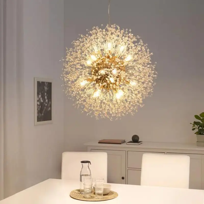 Hanglamp Paardenbloem Design Aluminium Acryl LED G9 35W Goud Zilver Woonkamer Slaapkamer | Sansoti