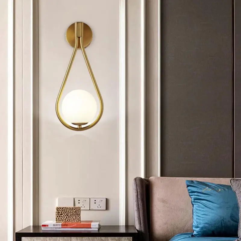 Wandlamp Druppel Design Aluminium Acryl LED G9 12W Goud Zwart Woonkamer Slaapkamer