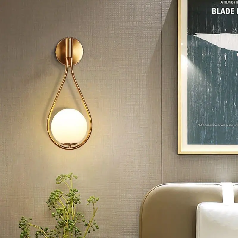 Wandlamp Druppel Design Aluminium Acryl LED G9 12W Goud Zwart Woonkamer Slaapkamer