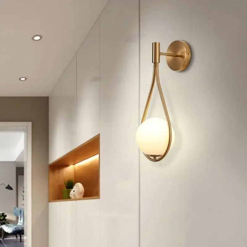 Wandlamp Druppel Design Aluminium Acryl LED G9 12W Goud Zwart Woonkamer Slaapkamer
