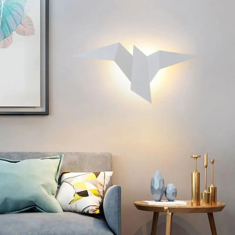 Wandlamp Vogel Design Aluminium Acryl LED 4W Scandinavisch Woonkamer Slaapkamer | Sansoti