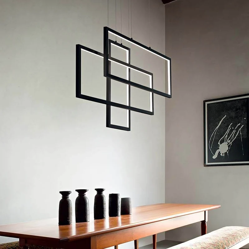 Frame LED Metall-Pendelleuchte