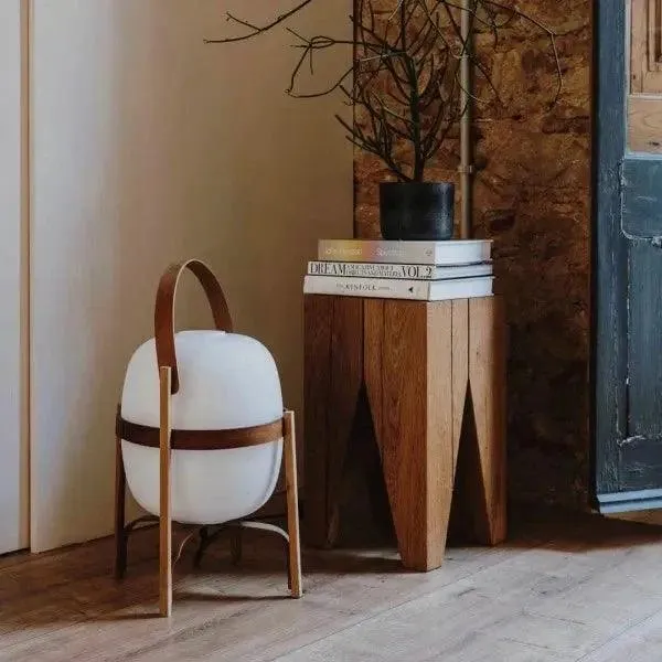 Tafellamp Hout Opaal Glas Naturel 3 Maten Woonkamer Slaapkamer Sfeerverlichting Staande Lamp Japandi Scandinavisch | Sansoti