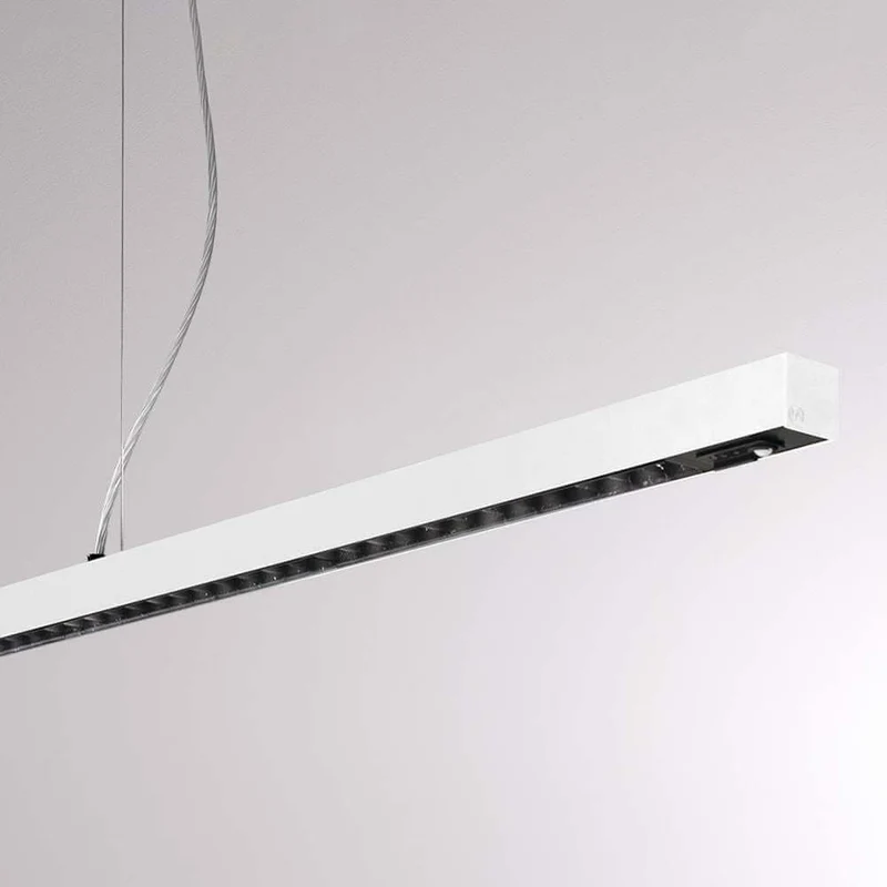 Lens Short Quad LED-Hängelampe 263cm Schwarz