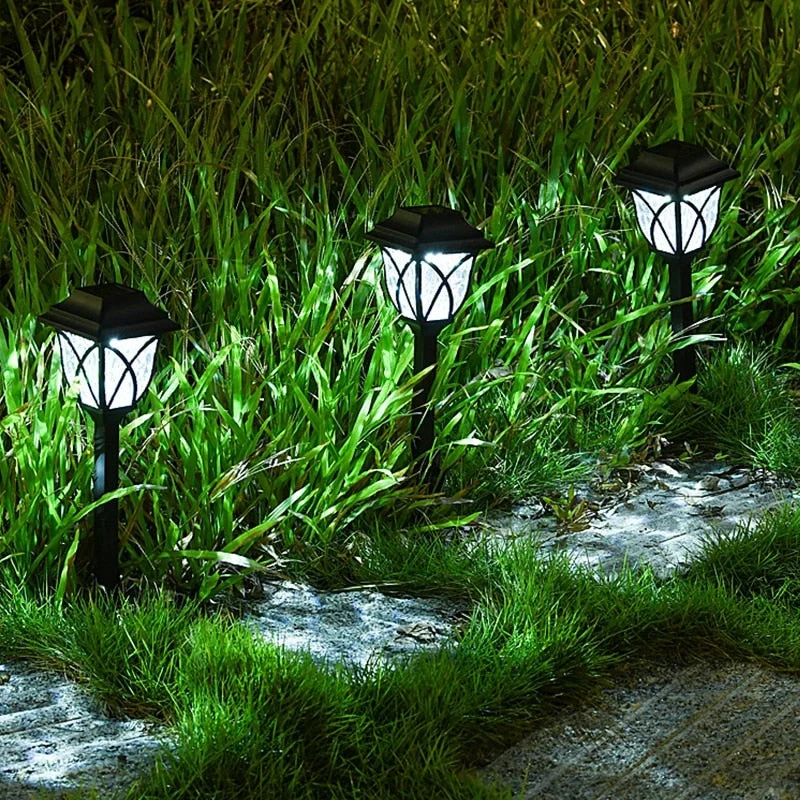Zonne Energie Tuinpad Verlichting LED Waterdicht 43cm Set Van 4 | Sansoti