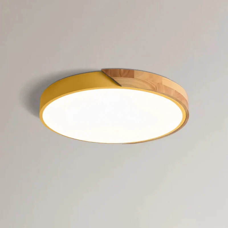 Plafondlamp Hout Scandinavisch LED Rond 23 Of 30cm Modern Design