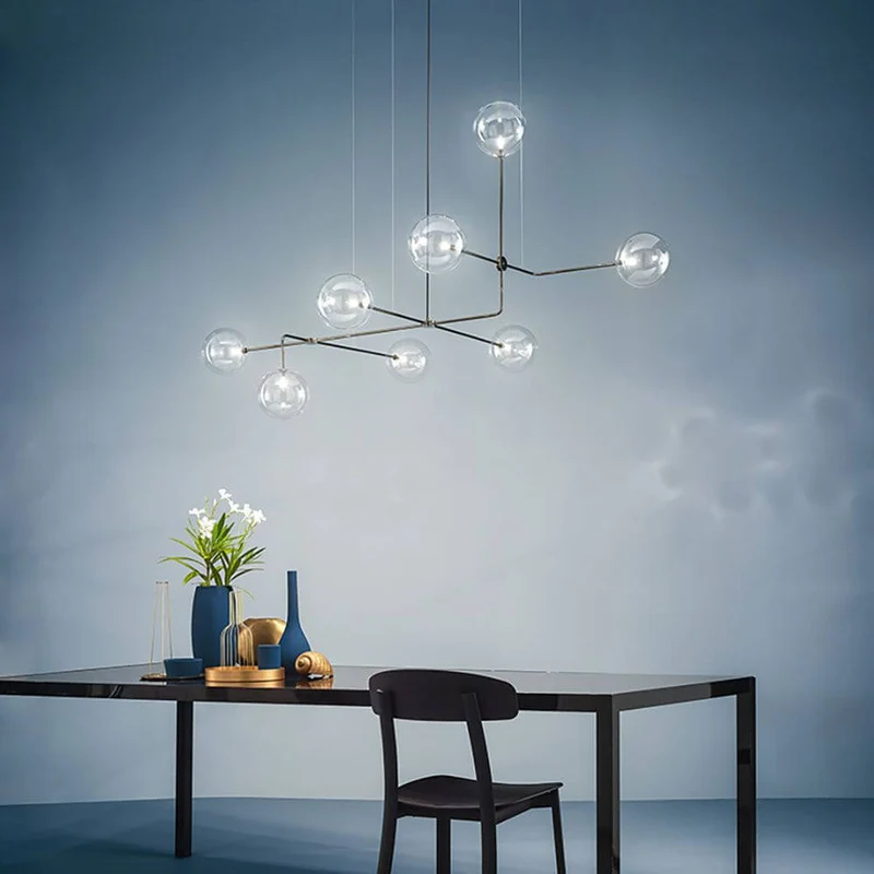 Essenza Esstischlampe Brosilikatglas Rund