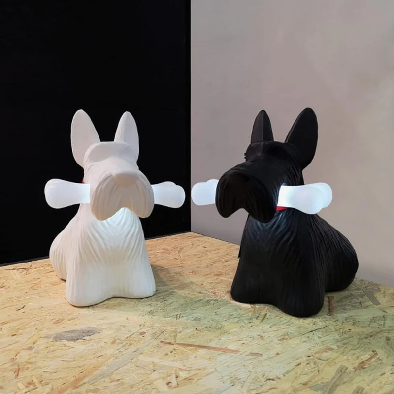 Scottie LED Akku Bodenleuchte Hund