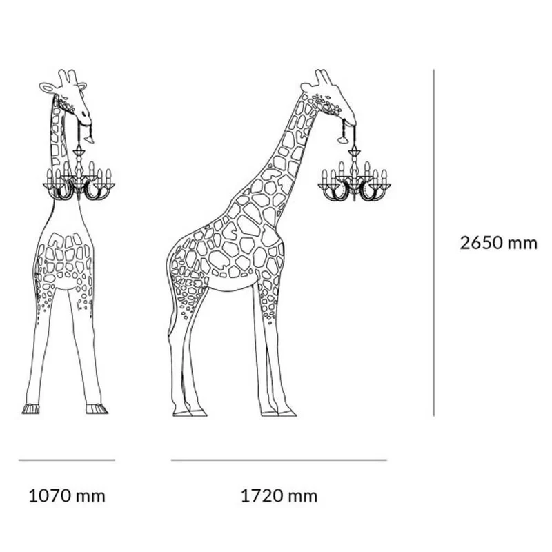 Giraffe in Love M Stehleuchte 265cm