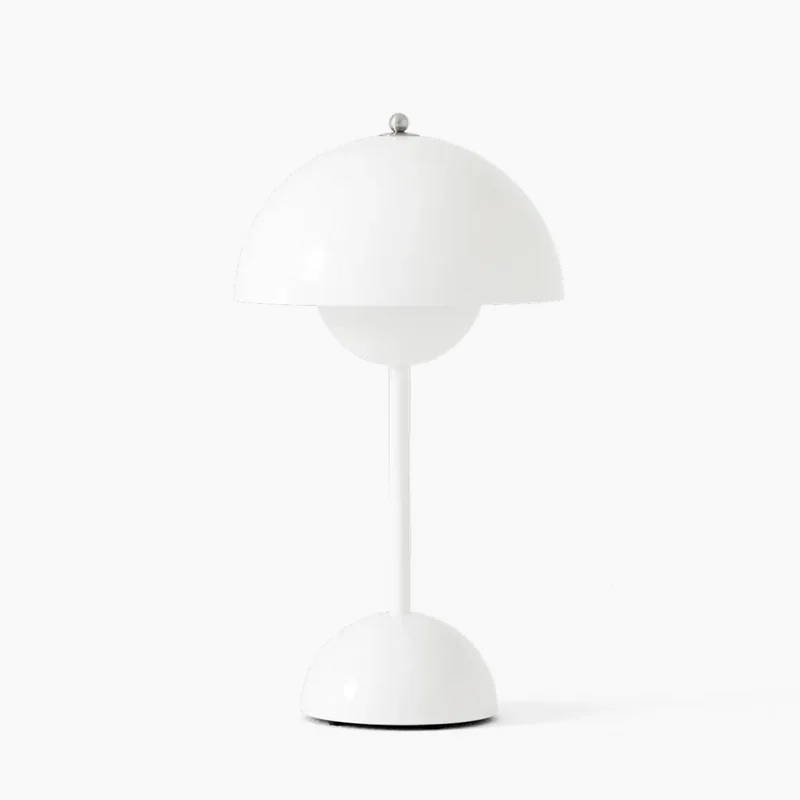 Paddenstoel Tafellamp Dimbaar Touch 30cm LED Bureaulamp Oplaadbaar Metaal Modern Design Leeslamp Sfeerlamp Geel | Sansoti